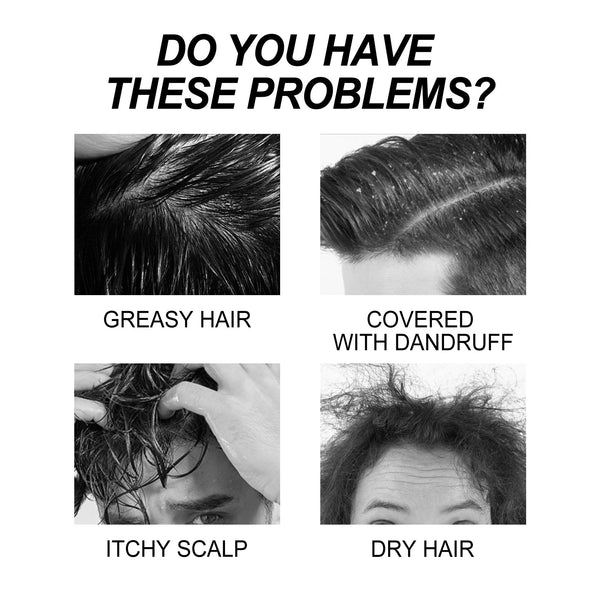 Men's Shampoo Deep Clean Moisturizing Root And Scalp Massage Nourishing Treatment Shampoo