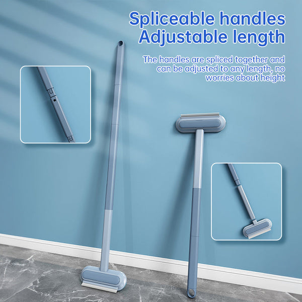 3-in-1 Pet Hair Remover Brush: Long-handle window & pet fur cleaning tool for cat/dog hair.