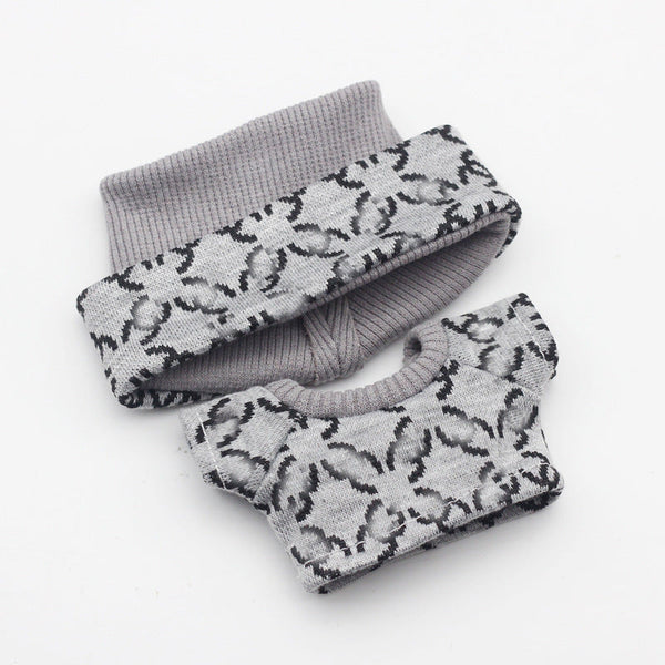 17cm Labubu First and Second Generation Blind Box 10cm Cotton Crying Doll Clothes Knitted Printed Hat