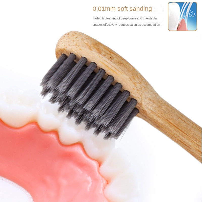 Bamboo toothbrush head compatible with Philips HX3/6/9 series electric toothbrush DuPont hair bamboo toothbrush head