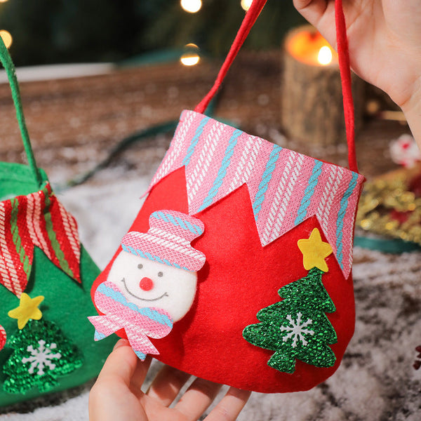 Christmas Safe Fruit Bag, Apple Bag, Christmas Gift Bag, Santa Claus, Snowman, Elk, Kindergarten Decoration Candy
