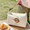 Maillard dessert style large capacity insulated portable lunch box bag student picnic ice pack