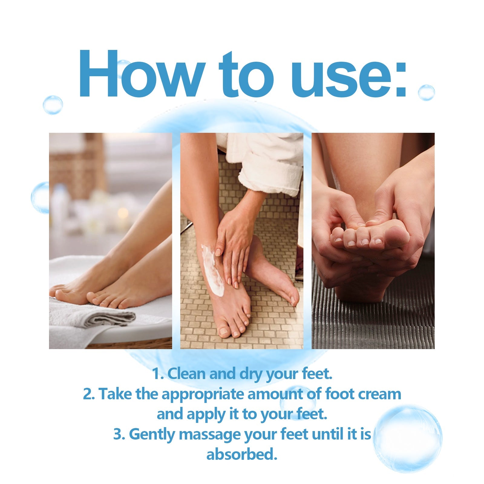 Foot Care Cream, Repair Foot Calluses And Moisturize Heel Anti-Cracking And Peeling Care Cream