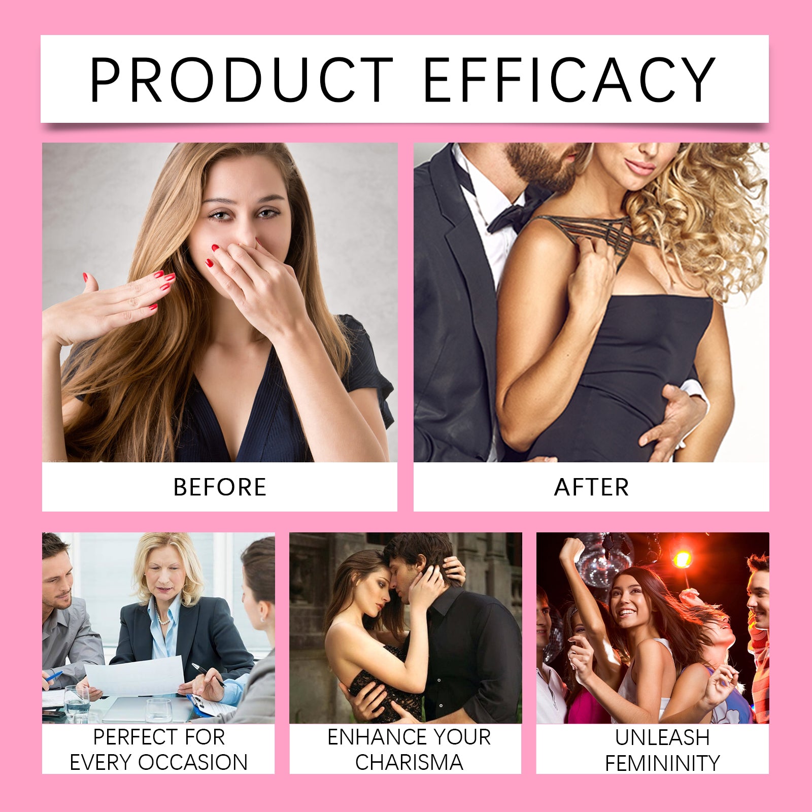 Glamor Perfume For Women, Fragrance Lasting Fragrance Portable Women Adult Elegant Fresh Exudes Natural Niche Flirtatious Attractive Perfume