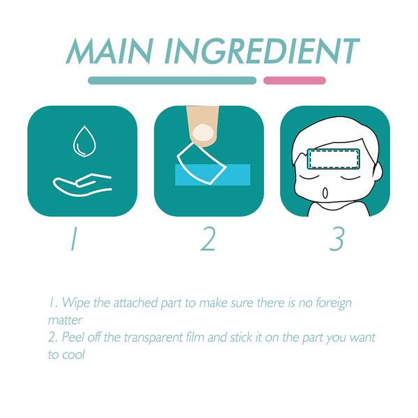 Cooling Foot Patch, Body Cooling External Physical Quick Cooling Patch Cool Refreshing Treatment Cold Compress