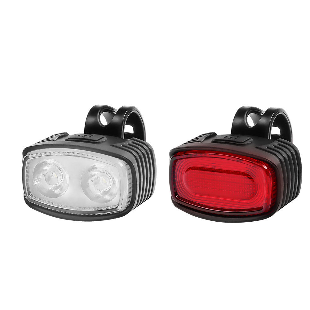 Bicycle headlight and taillight set, highway warning light, high brightness LED lighting, mountain bike outdoor riding accessori