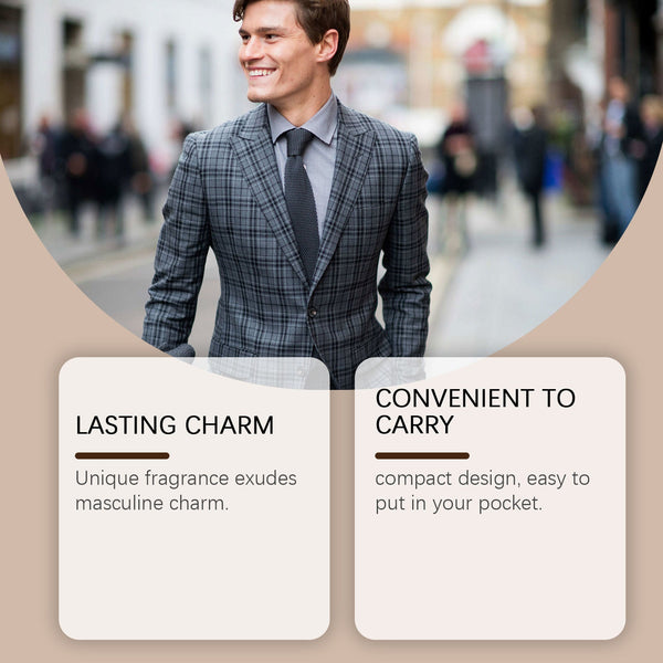 Cedar Wood Men's Solid Balm Portable Perfume Lasting Charming Charm Men's Balm