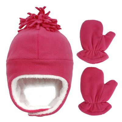 Hat Baby Boy Gloves Set Beanie Newborn Photography Accessories Children's Cap With Ears
