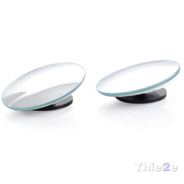 1 pair  360 Degree frameless ultrathin Wide Angle Round Convex Blind Spot mirror for parking Rear view mirror