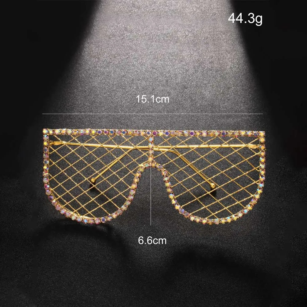 Hot tassel glasses frame no lens rhinestone glasses frame personality accessories female