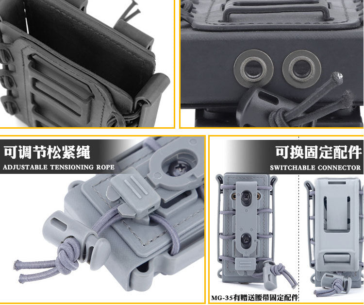 Live CS Tactical Waist Hanging Box 5.56&7.62 Elastic Scorpion Quick Pull Outdoor Multi purpose Kit