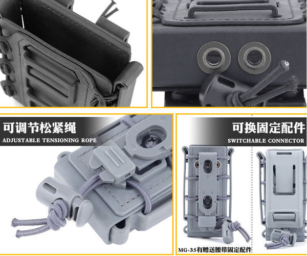 Live CS Tactical Waist Hanging Box 5.56&7.62 Elastic Scorpion Quick Pull Outdoor Multi purpose Kit