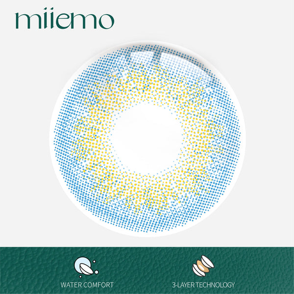 1Pair FDA Certificate Eyes Beautiful Pupil Colorful Girl Cosplay Contact Lenses  PHALAENOPSIS DARK BLUE