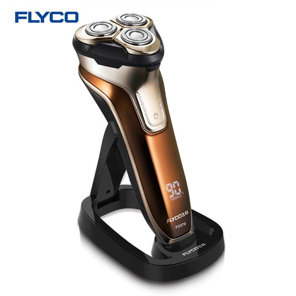 Flyco 3D floating head Rechargeable Portable body washable Electric Shaver Led Light Fast Charge FS379