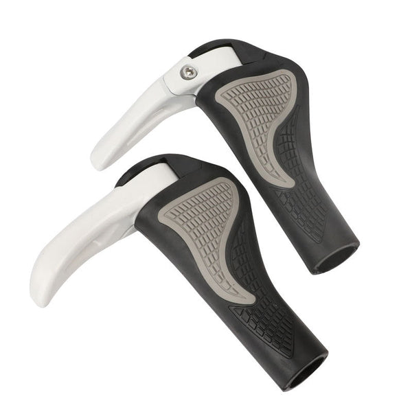 Mountain Bike Ergonomic Vice Handle Claw Handle Aluminum Alloy Grip (A Horn)