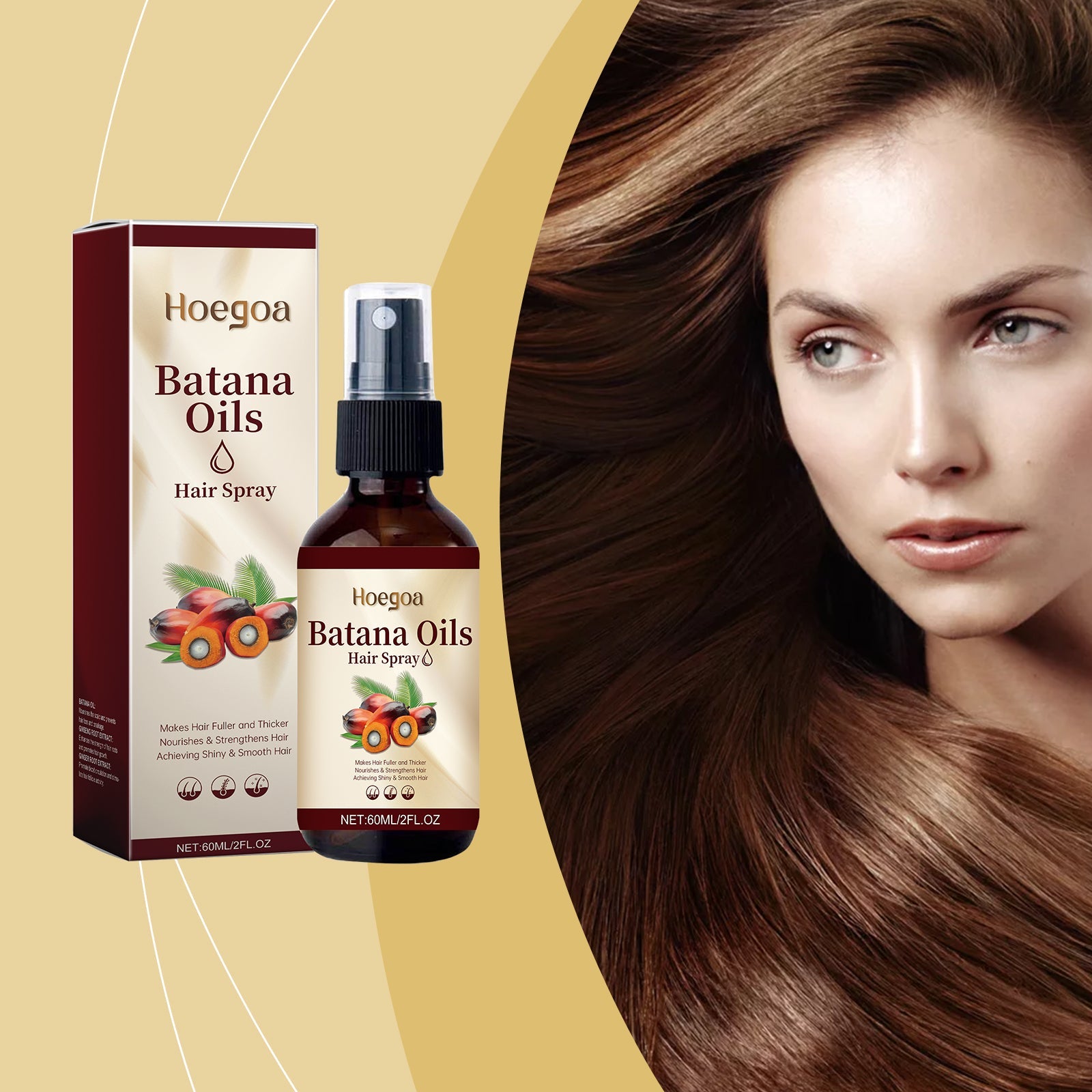 Hair Conditioner Spray, Batana Herbal Essence Strengthens Hair, Moisturizes Hair And Softens Hair Spray