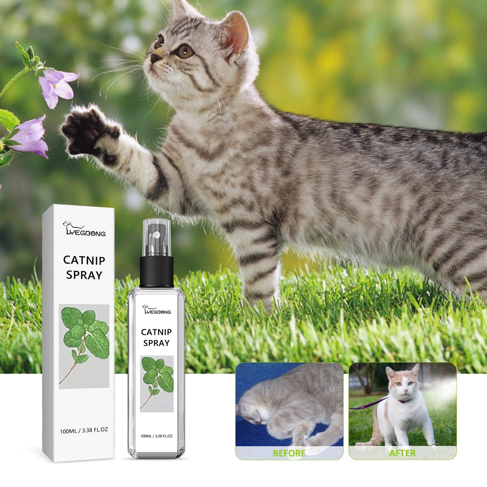 Catnip Spray, Relieve Cat Anxiety And Enhance Pet Vitality Health Care Spray