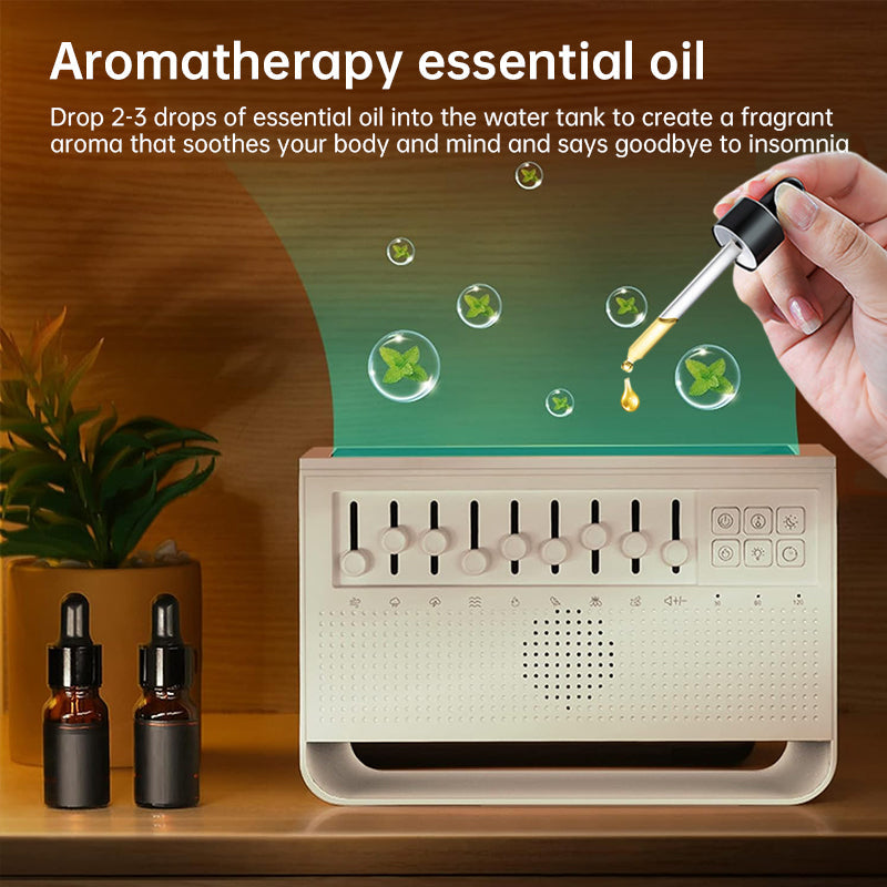 Haut-parleur Bluetooth Portable à bruit blanc, aide au sommeil, veilleuse, humidificateur, Machine tout-en-un, 8 Goup, son natur