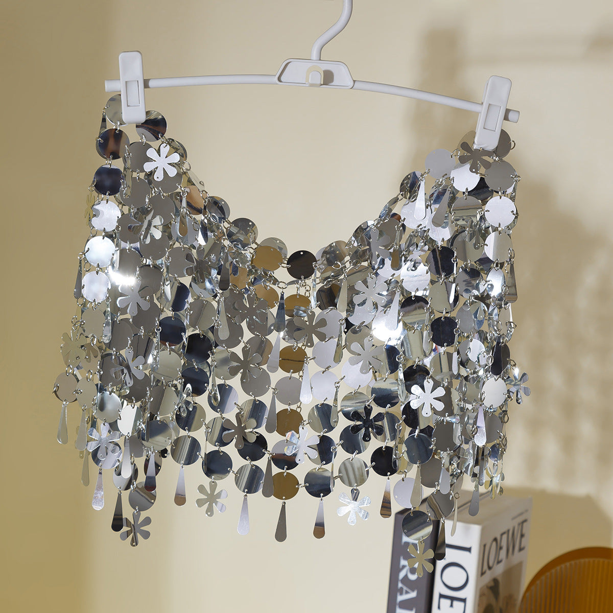 Cyberpunk nightclub style sexy slim fit backpack skirt Body Chain