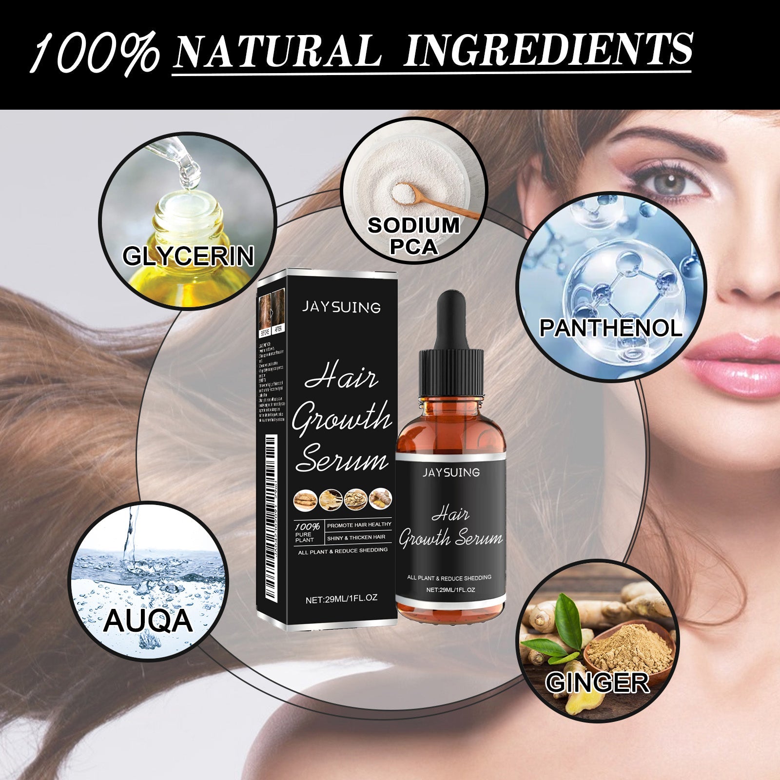 Hair Serum Gently Nourishes Scalp Massage For Gentle Hair Nourishing Essential Oil