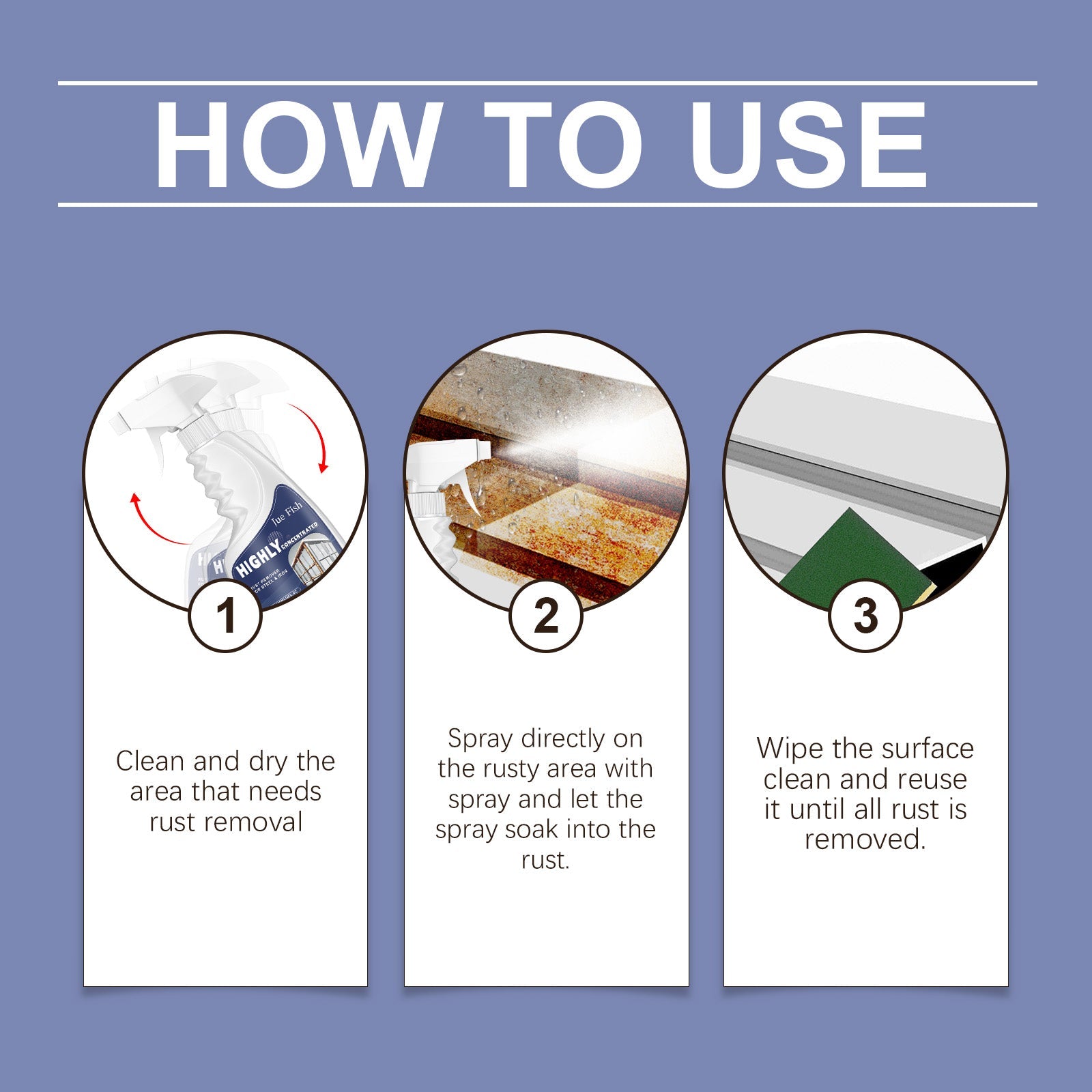 Steel Rust Remover Stainless Steel Rust Remover Cleaning Dish Sink Kitchen Utensils Cleaner