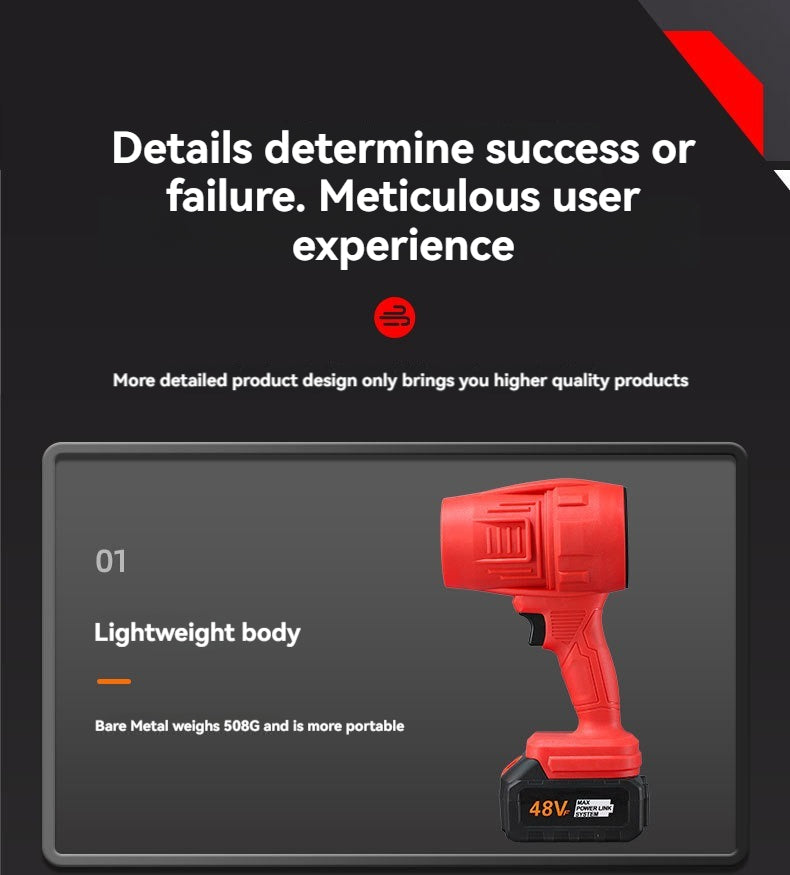 Rechargeable Air Blower Big Tree Industrial Portable Power Tools DIY Excellent for Home Garden Use