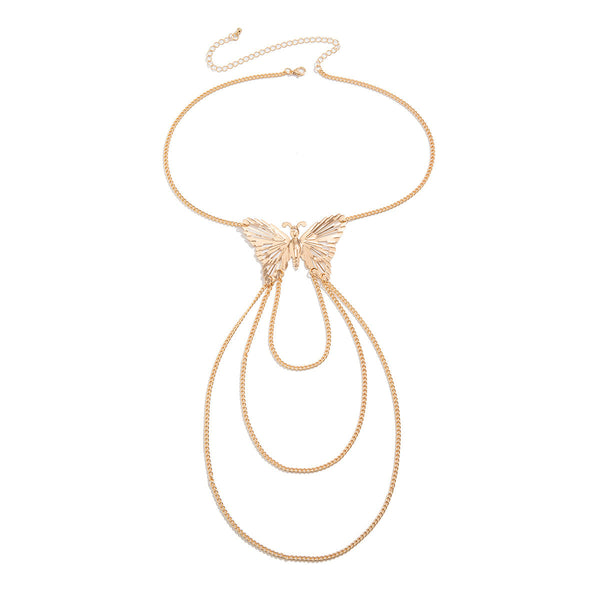 Metal Wind Su Chain, Punk Arm Ring, Exaggerated Women's Open Butterfly Arm Bracelet