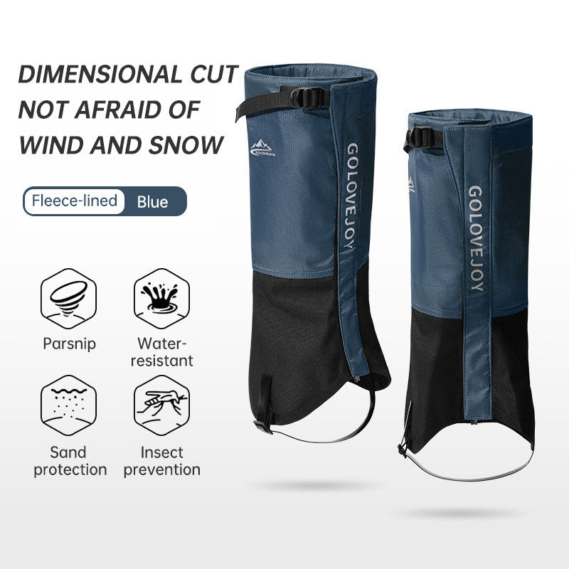 Hiking Skiing Leg Guard Foot Cover Men and Women Winter Outdoor Cold Warm Thickening Waterproof Wear-resistant Leg Cover