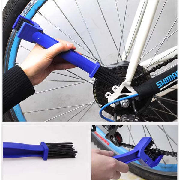 Cleaning Brush, Ideal for motorcycle & bicycle chain and electric car flywheel maintenance, a practical bike accessory.