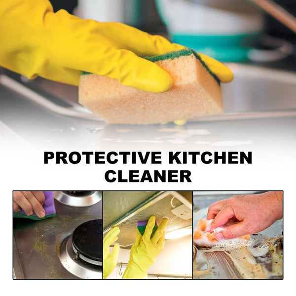 JAKEHOE Protective Kitchen Cleaner, Multi-Purpose Kitchen Stove Hood Heavy Oil Cleaning Dirt
