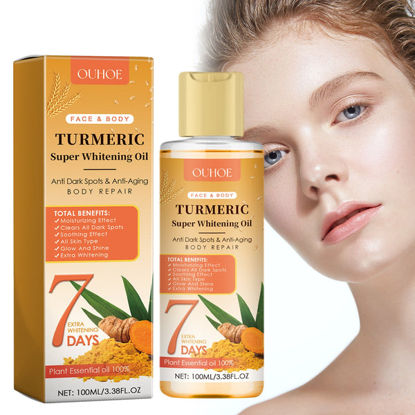 Turmeric Super Whitening Oil , Repair Skin Barrier Soft, Firming, Whitening, Brightening And Fading Joint Blacknessming And Hydrating Eye Patch