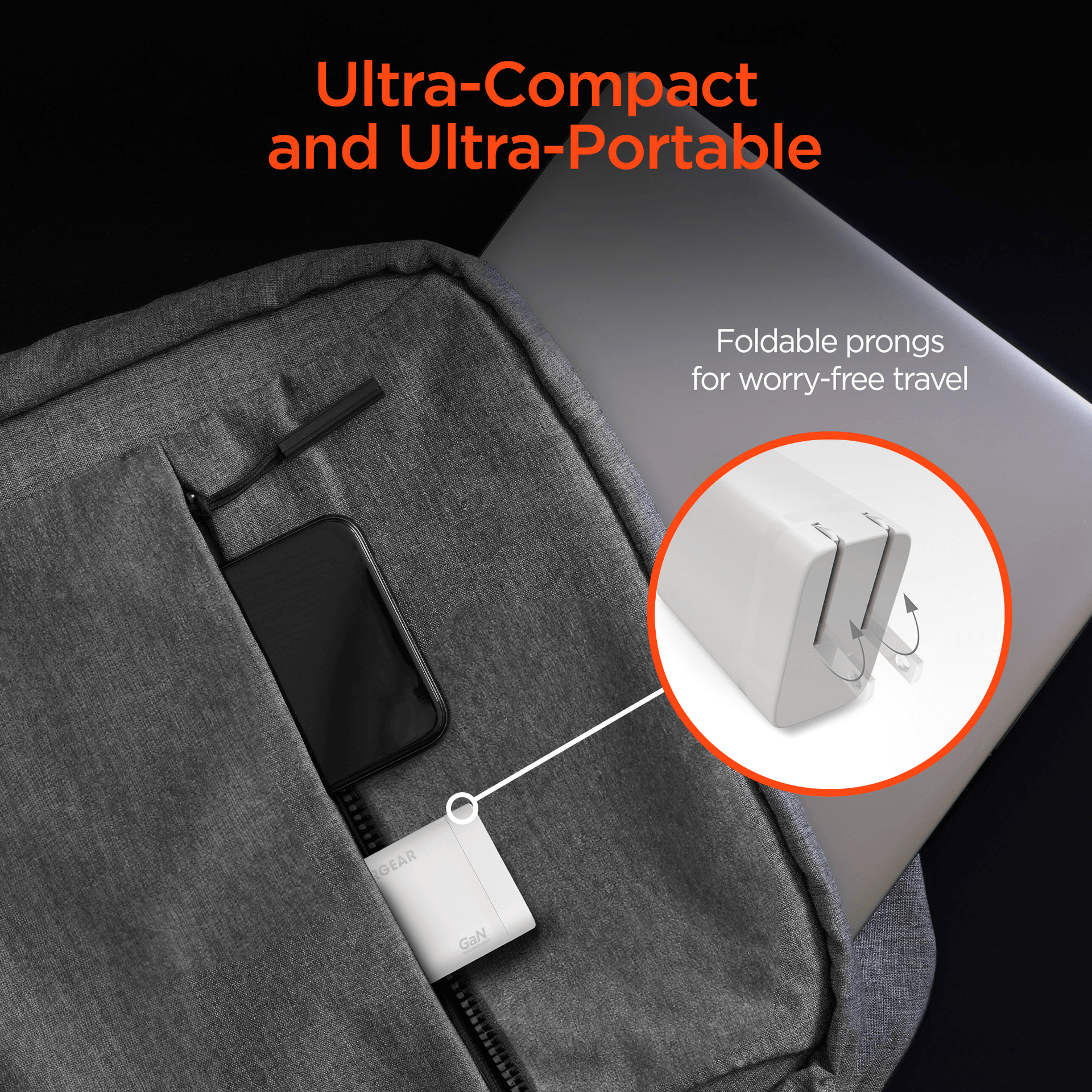 HyperGear 45W USB-C PD PPS Tri-Port GaN Fast Wall Charger