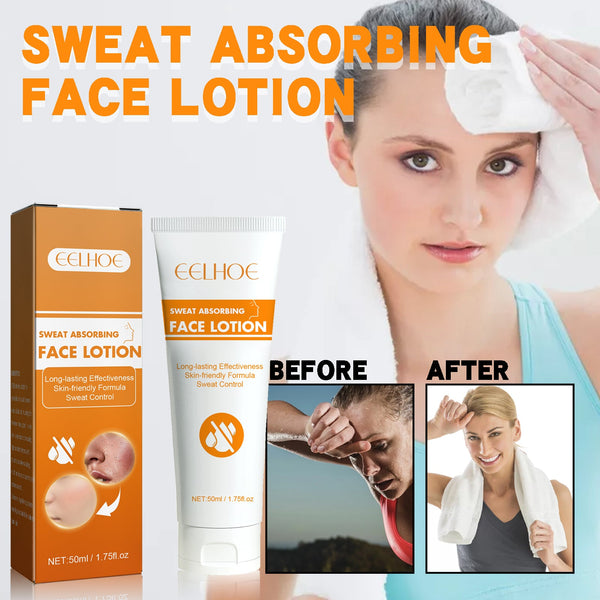 Sweat Absorbent Facial Lotion, Facial Skin Oil Control Mild Skin Friendly Refreshing And Long-Lasting Facial Antiperspirant Lotion