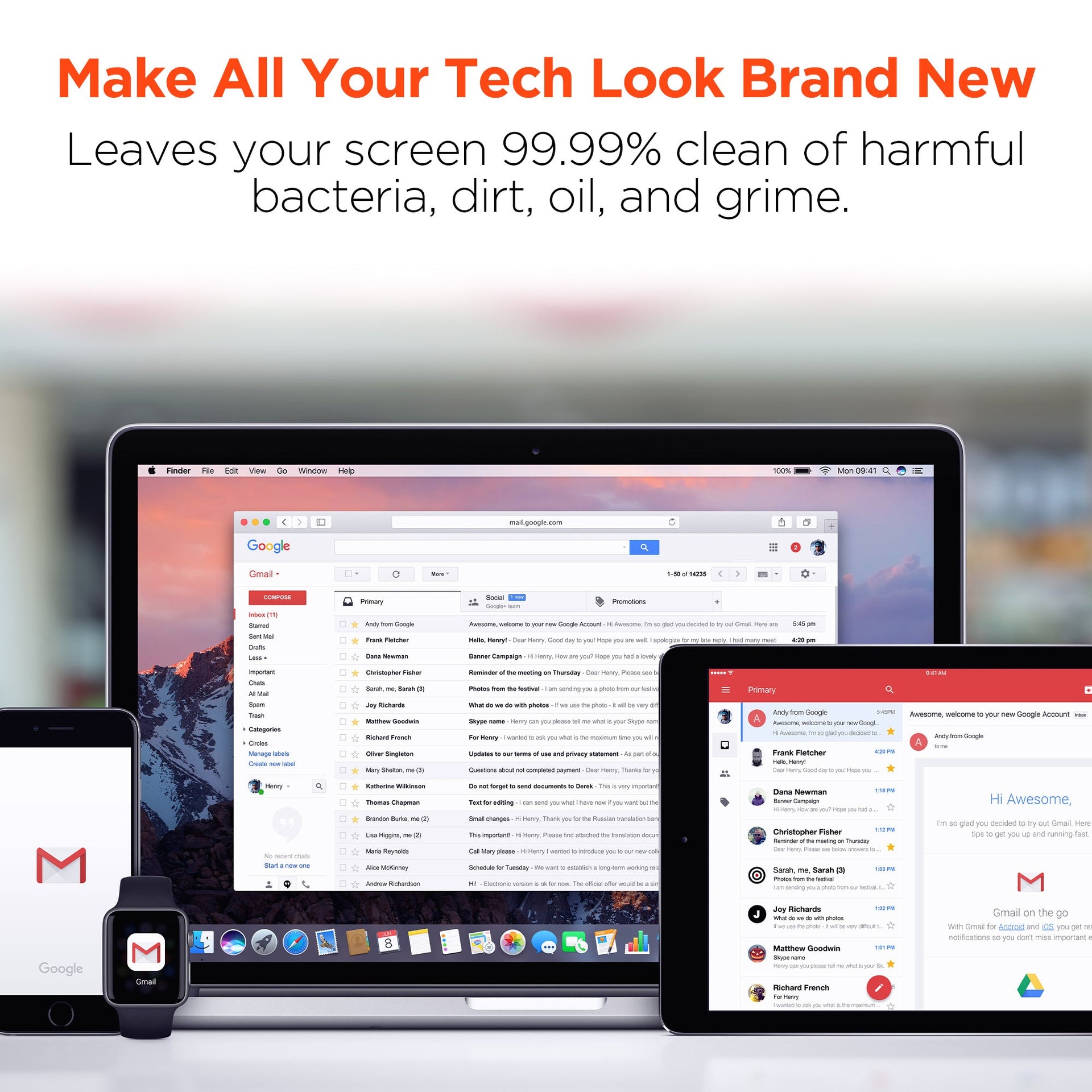 HyperGear ScreenWhiz 7-in-1 Complete Tech Cleaning Kit