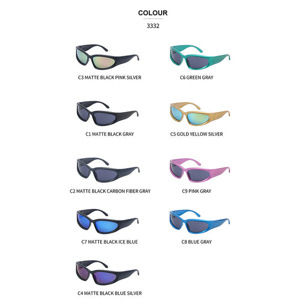 New Popular Personalized Cycling Sports Sunglasses Men's Anti UV Sunglasses Women's Fashion