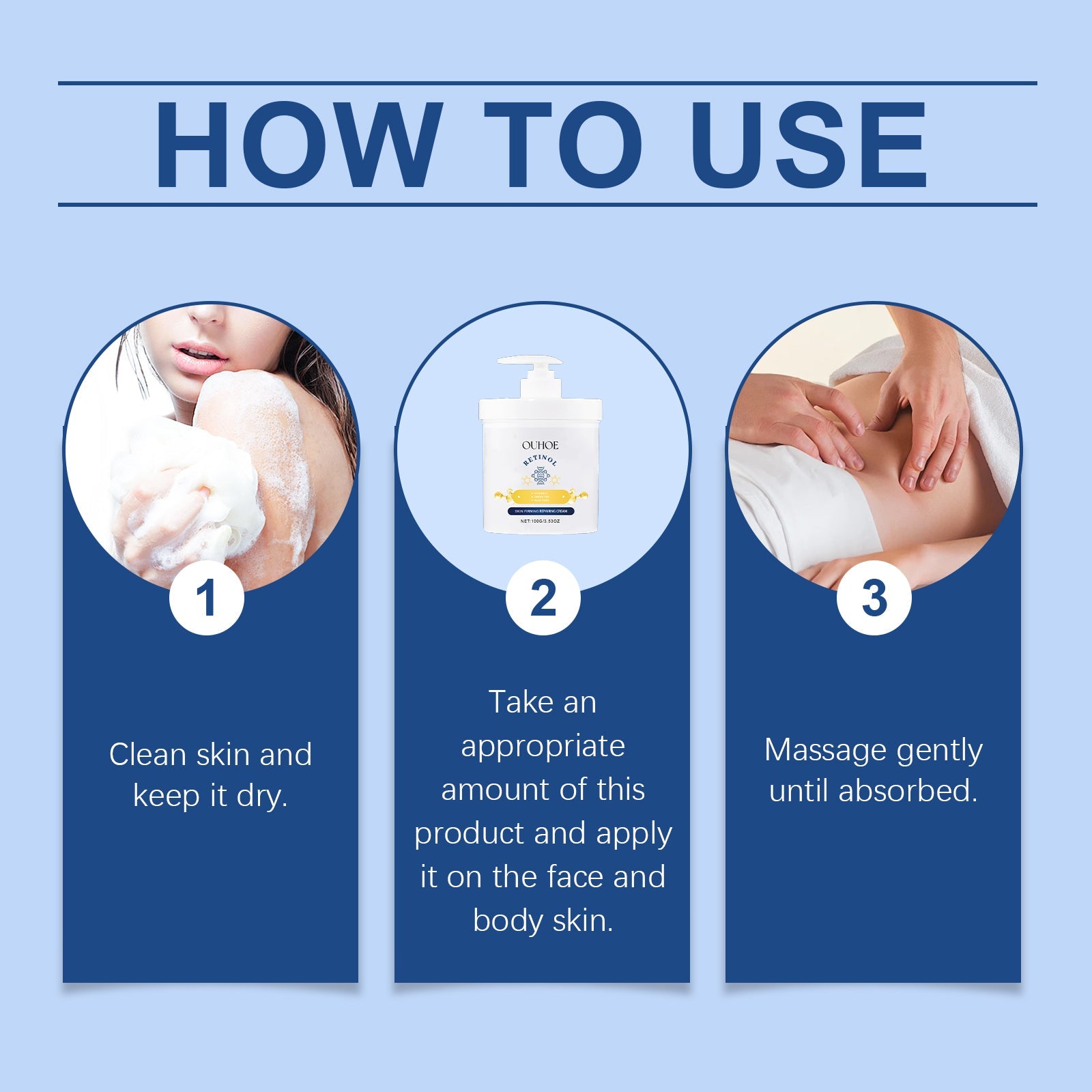 Retinol Moisturizing Care Cream Tightens The Body, Smooths The Face, Deeply Nourishes And Moisturizes The Skin