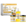Turmeric Skin Care Set Hydrating Moisturizing Cleanser Refreshing Oil Control Subtle Lines Nourishing Cleansing Set