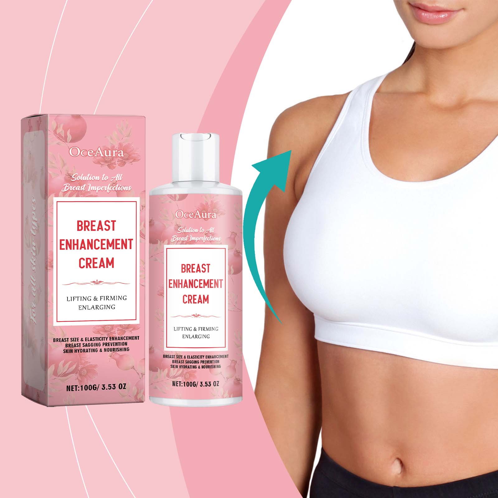 Chest Nourishing Cream Massage Treatment Moisturizes And Moisturizes Elastic Skin Chest Curing Cream