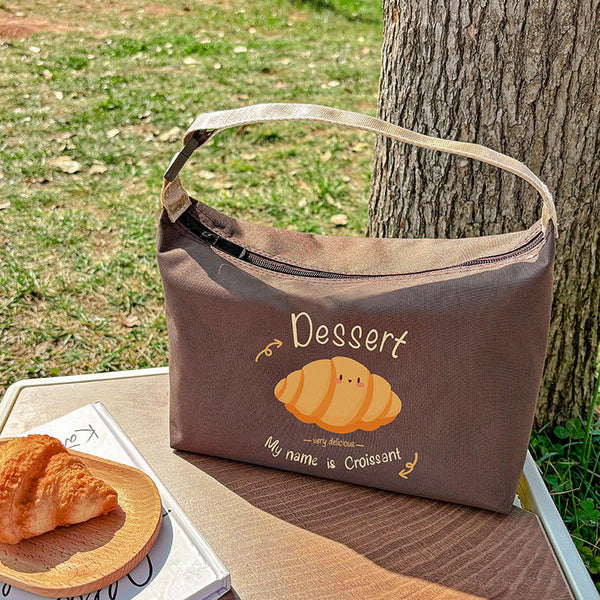 Maillard dessert style large capacity insulated portable lunch box bag student picnic ice pack