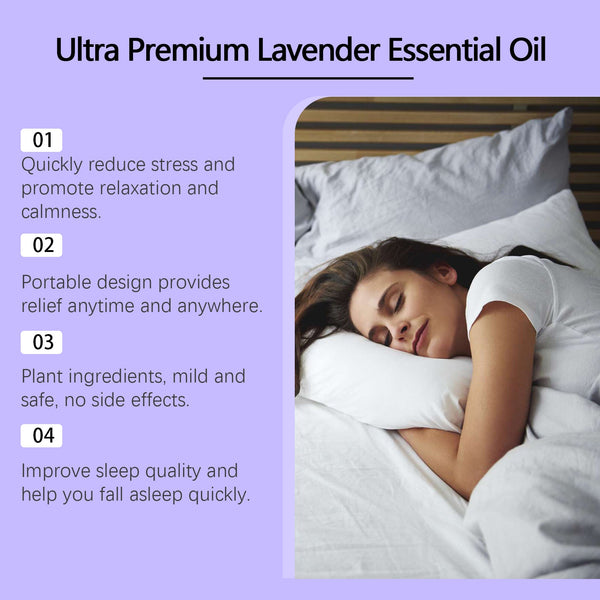 Lavender Sleep Essential Oil Relieves Discomfort During Light Sleep, Relaxing The Body And Pamper The Body With Sleep Essential Oil