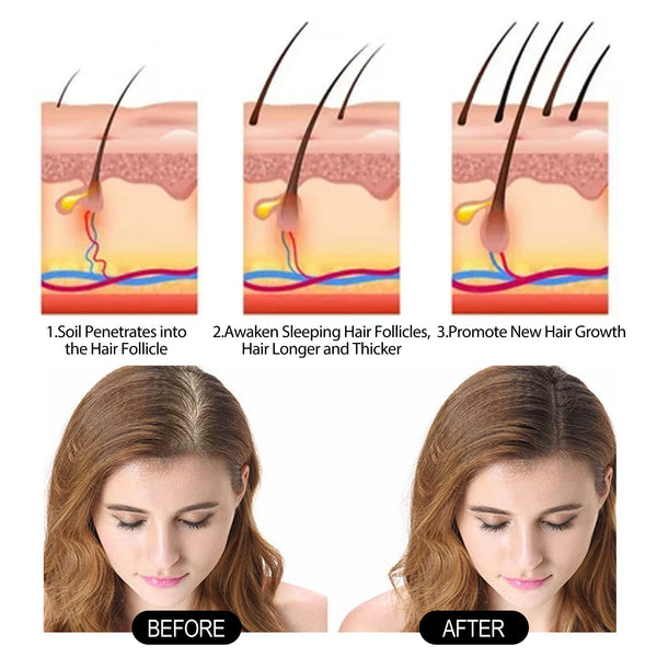 Black Ganoderma Multiflorum Shampoo Natural Black Hair Thick Moisturizing Scalp Soft Wash