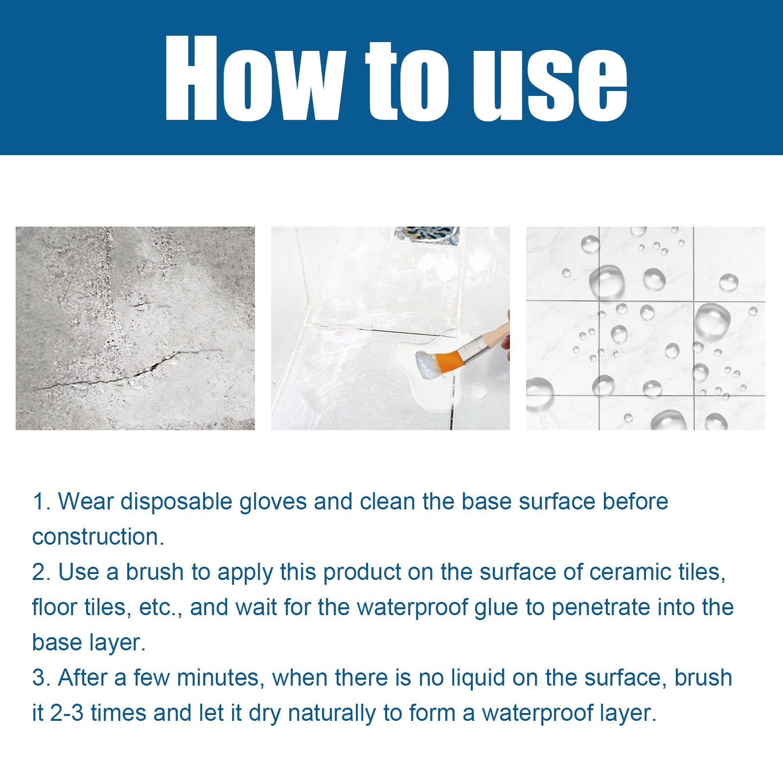 Sealant Waterproof Sealant, Multi-Functional Ceramic Tile Sealant For Bathroom Plumbing Glass Door And Window Leak Repair