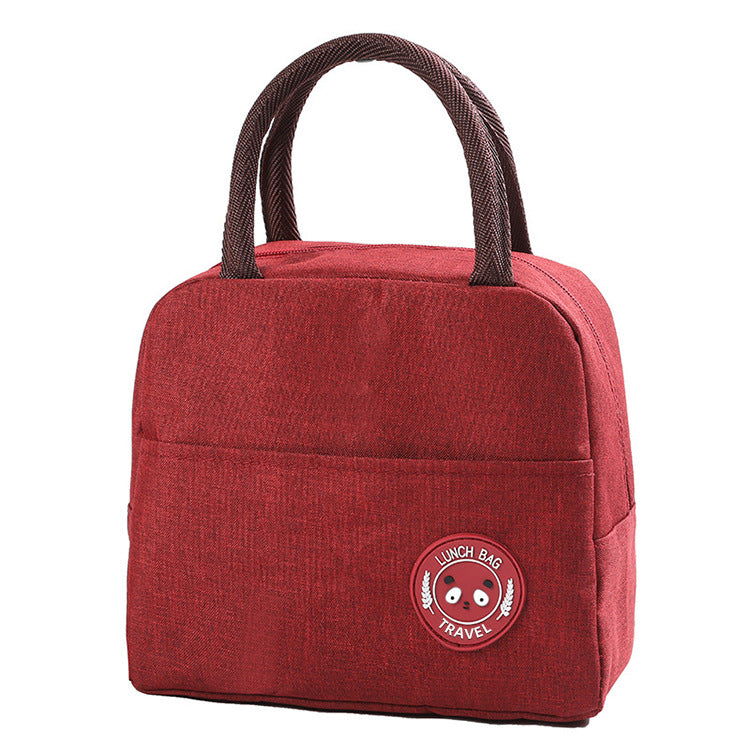 Fashion simple portable insulation bag waterproof fresh-keeping aluminum foil lunch box bag small lunch bag travel cooler bag