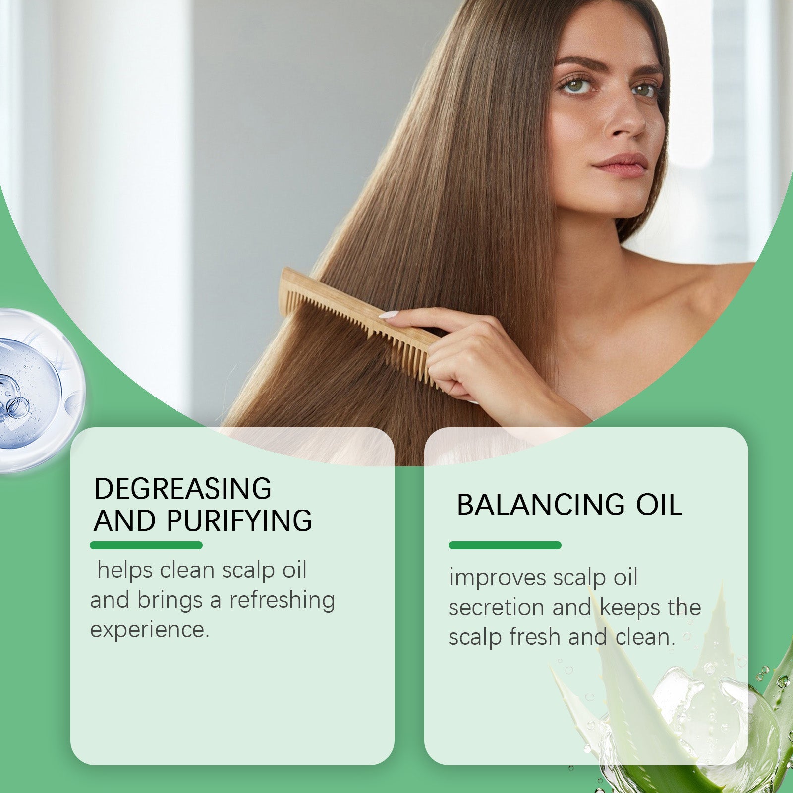 Control Oily Scalp Care Shampoo Moisturizing Repair Nourishing Dry Hair Smooth Shampoo