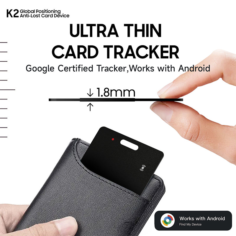Android Bluetooth Tracker Card. Supports Google Find My. Locate keys, luggage, pets.