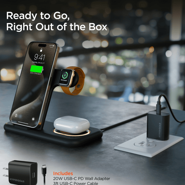 HyperGear 4 in 1 Wireless Charging Stand