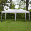 10'x20 'folding canopy with 6 detachable side walls outdoor activity shelters UPF 50+terrace portable tent (white)