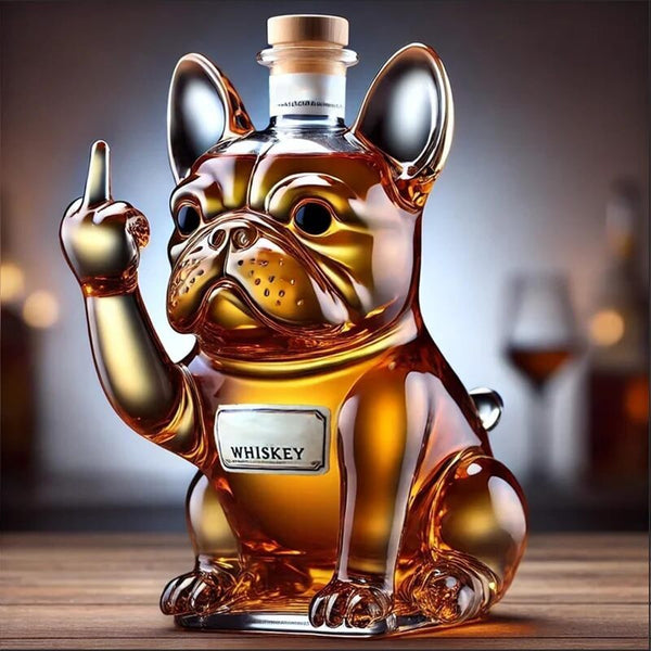 10Oz Funny Middle Finger Duck/Turtle/Dog Whisky Glass Decanter – Bar/Office/Home Decor.