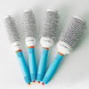 Professional Round Blue Hair Brush Ceramic Ion Hairbrush Comb Fashion Salon Hair Styling Tools
