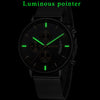 LIGE Fashion Mesh Strap Waterproof Men's Watch